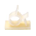 thumbnail image 2 of Unique Bargains Self Adhesive Adjustable Wire Cable Tie Sticker Clip White for 10-12.5mm Dia 2 Pcs, 2 of 3