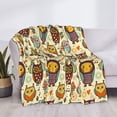 thumbnail image 3 of Salouo Cute Owls Print Throw Blanket Gifts for Women Men Soft Flannel Blanket for Home Living Room Decor Bedroom Blanket Gifts for Mom Dad -40"x30", 3 of 6