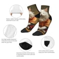 thumbnail image 5 of Fuzoiu Haystack Meditating Cat Print Adult Socks, Crew Moisture-wicking Socks, Unisex Cushion Crew Socks,Casual Sports Ankle Socks, 5 of 7