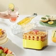 thumbnail image 6 of Qnjujn Easy Press Ice Maker with Bin, 2-in-1 Ice Tray & Storage, Fast Freezing BPA-Free Plastic for Cocktails Sodas, Non-Stick Quick Release for Home Bar Party, 6 of 7