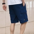 thumbnail image 7 of Enjoytime Mens Cargo Shorts Elastic Waist Drawstring Lightweight Breathable Casual Sweat Shorts with Multi Pockets, 7 of 7