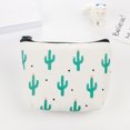 thumbnail image 2 of Minnieouse Monederos de lona para estudiantes para mujer, monederos de lona con dibujos de Cactus, bonito bolso portátil para monedas, bolso para Carteras Múltiples cactus, 2 of 3