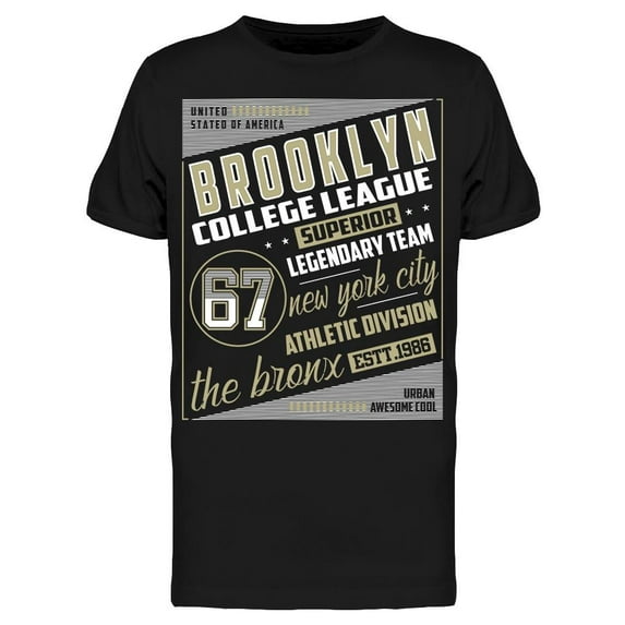 Brooklyn College League 67 T-Shirt Men -Image by Shutterstock, Male x-Large