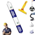 thumbnail image 1 of Sellador de Fugas de Agua 9900, 9900 Scellant Imperméable, Scellant en Silicone Imperméable pour l'Extérieur Résistant à la Chaleur, Solution Permanente pour la Résistance aux Fissures du Toit et des Murs, aux Déchirures et à l'Étirement (Gris,1 Pce), 1 of 7