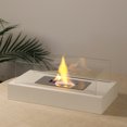 thumbnail image 5 of Rectangular Tabletop Fire Pit Portable Indoor & Outdoor Table Top Fire Pit 5.5"H White, 5 of 8