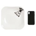 thumbnail image 7 of Pet Portrait White Porcelain Square Plate - I Love Schnauzers, 7 of 7