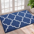 thumbnail image 1 of XICEN Tapis de Porte Intérieur, 24x36, Antidérapant Absorbant Résistant à la Saleté Tapis d'Entrée, Lavable à la Machine Profil Bas Tapis de Sol Intérieur Tapis de Porte pour Entrée, Treillis Bleu Marine, 1 of 6