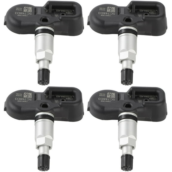SCITOO 315MHz Tire Pressure Monitoring System Sensor Tire Pressure Sensor Kit 42753SWAA53 42753-SWA-A53 2008-2012 for Honda Accord, 2007-2011 for Honda CR-V, 2008 for Honda Fit