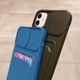 thumbnail image 4 of Wallet Phone Case Compatible with iPhone 12 Mini, Handmade Purse Protective Business Style Hard Case Cover with Slide Camera Lens Protector (Black, iPhone 12 Mini), 4 of 14