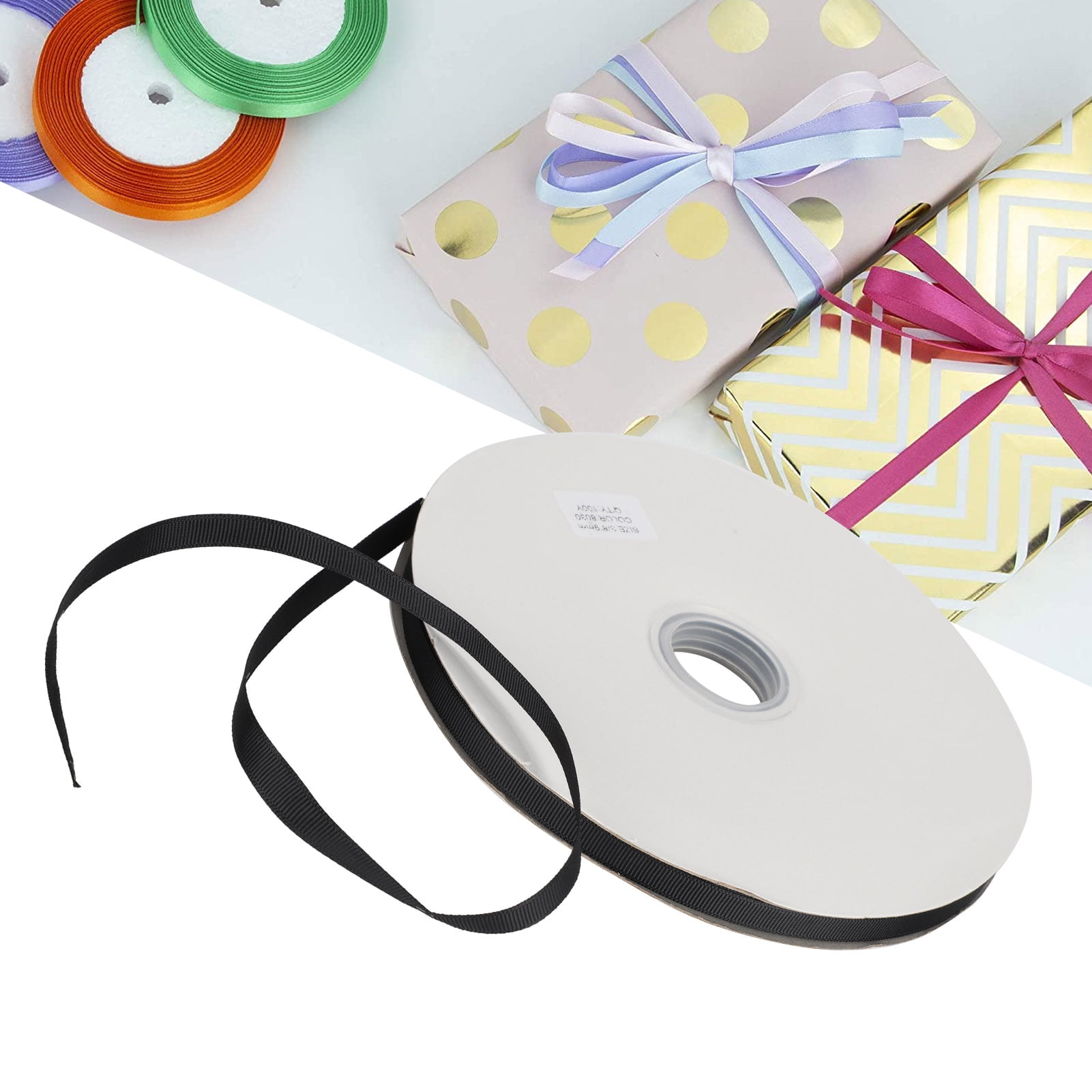 Ruban De Satin Rouge De 3,8 Cm, 22,9 M De Long Pour Emballage