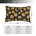 thumbnail image 2 of Kdxio Cotton Pillow Cases 16"x24" Pillowcases,Soft and Breathable Bedroom Pillow Cases-Royal Blue Plaid Sunflower-No Pillow Core, 2 of 5