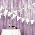 thumbnail image 6 of BalsaCircle 8 feet x 8 feet Lavender Sequin Backdrop Curtain Wedding Party Photobooth Decorations, 6 of 8