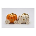 thumbnail image 2 of Ceramic Pumpkin Carriage Salt and Pepper Shakers, Fall Decor, Kitchen Decor, Gift for Her, 2 of 4