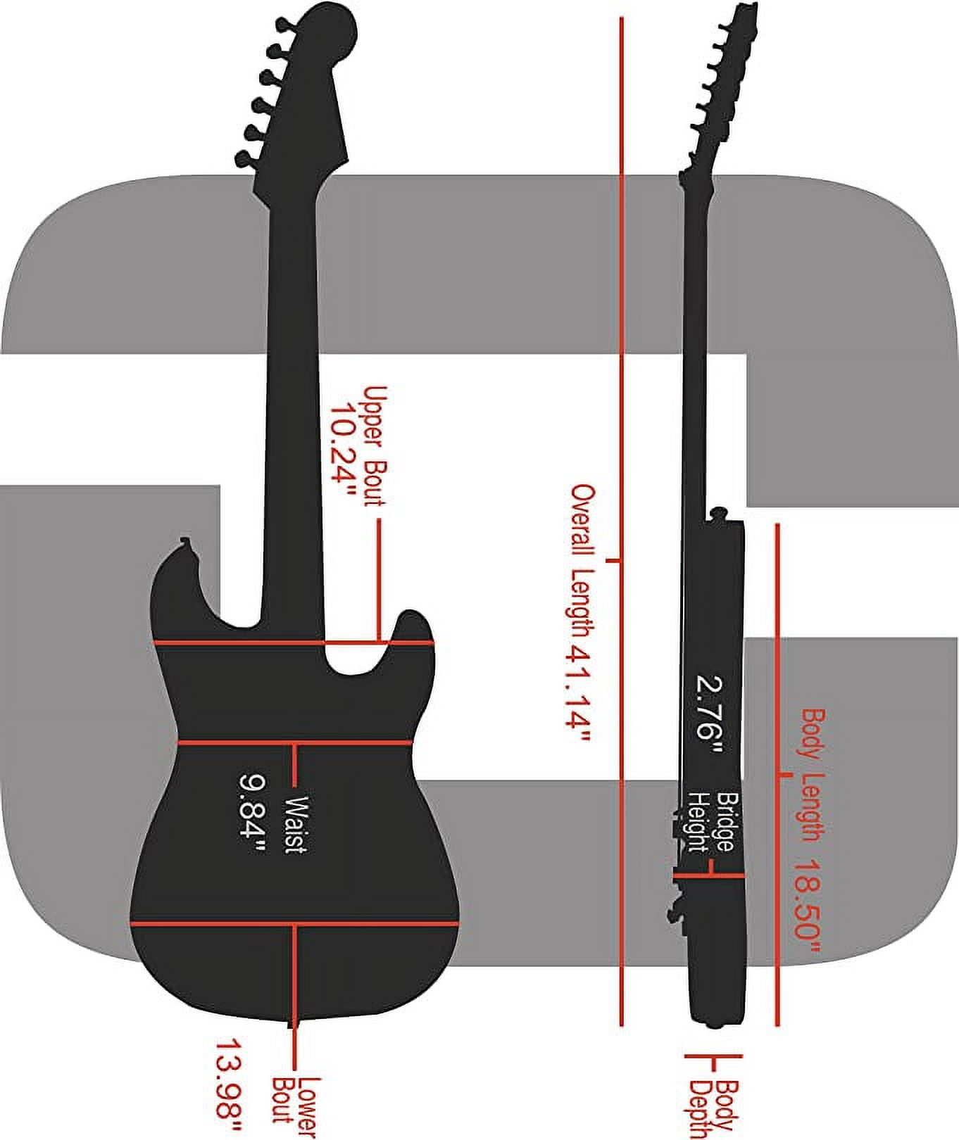 Crossrock Electric Guitar Case for Telecaster and Stratocaster Style,Vinyl Tweed