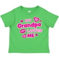 thumbnail image 3 of Inktastic My Grandpa Loves Me with Hearts and Kiss Boys or Girls Toddler T-Shirt, 3 of 5