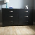thumbnail image 1 of South Shore Fusion 6-Drawer Dresser for Adult, in Pure Black, 1 of 10