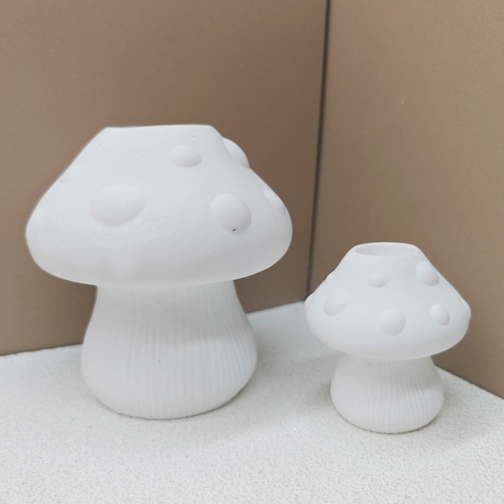 lanema Silicone Vase Moulds Silicone Planter Molds Mushroom Shape Crafting Molds Candle Holder Moulds Suitable for Flower Vase