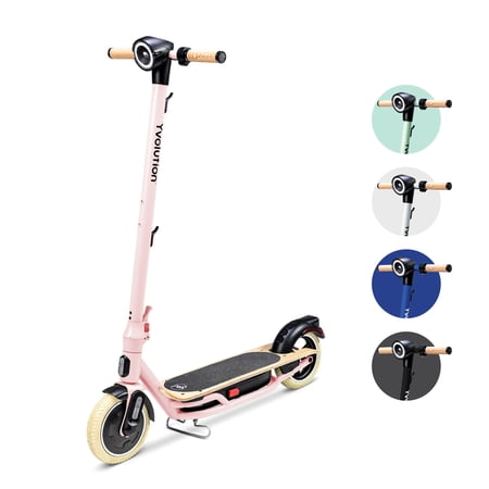 Yvolution YES Electric Scooter for Adults (Pink) LED Display  Foldable Design