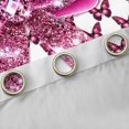 thumbnail image 4 of Erosebridal Chic Pink Bows Black Out Curtains,Safari Butterflies Hotpink Sequin Print Curtains Pack of 2 (42x63 Each) For Girls Kids, 4 of 7
