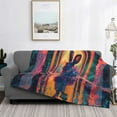 thumbnail image 2 of Yiaed Neon Rabbit In Archway Print Blanket Throw Blanket Soft Cozy Flannel Blanket for Home Bed Sofa Couch Chair-40"x30", 2 of 6