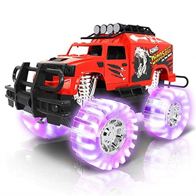 ArtCreativity LightUp Red Monster Truck 11" Monster Truck with