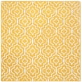 thumbnail image 2 of SAFAVIEH Cambridge Julian Geometric Wool Area Rug, Gold/Ivory, 6' x 6' Square, 2 of 7