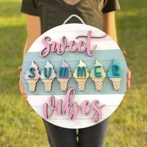 Welcome Sign for Front Door Promotion Sale! 1 Pcs Summer Door Hanger Door Hanger Hello Summer Door Hanger Shiplap Door Hanger Hello Summer Sign Sign Summer Sign Ice Creme Door Hanger Home Decor