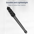 thumbnail image 2 of YISITIAN Handheld Microphone Boom Arm 5-Section Extendable Mic Arm Carbon Fiber Boom Pole for Microphones 1/4 Inch Screw & Thread with Foam Grip Twist Locks Max. Length 155cm/61in CJ919-19294, 2 of 9