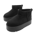 thumbnail image 3 of Glaze Women Winter Slip On Warm Fur Suede Snow Ankle Boots Slipper 2 Inch Sole, 3 of 6