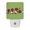 Green, variant on Cute Panda LED Night Light, Chinese Calligraphy Ping An Good Fortune Cream Night Lights plug into Wall with Smart Sensor Dusk to Dawn Sensor for Nursery Bedroom 2.95x4.5in