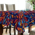 thumbnail image 5 of Yayeee Tablecloths 60" x 108" Rectangle Wrinkle Resistant Party Table Cover, Red Geometric Eagle, 5 of 8