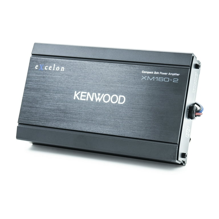 Kenwood 2-Channel Amplifier and Mounting Plate with 1 Pair