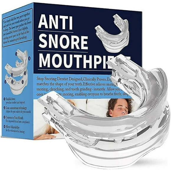 Adjustable Anti Snoring Mouthpiece Guard Anti Snore Sleep Apnea Teeth Grind,2024 Ping