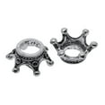 thumbnail image 3 of 50 Piezas de Espaciadoras de Corona de Plata Antigua, Espaciadores de Metal Tibetano, Hallazgos de Joyería para , Collar, Fabricación D Soledad Crown Charms Beads Crafts, 3 of 8