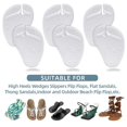 thumbnail image 3 of Pads for Thong Sandals Flip-Flops, Self-Adhesive Gel Cushion Pad Non Slip Sandal Insoles Thong Slipper, 2 Pairs (D-2)-YuJia, 3 of 5