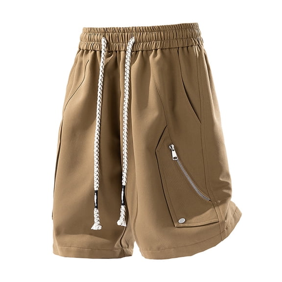 UAMVSH Cargo Shorts for Men Drawstring Outdoor Casual Gym Shorts Quick Dry Summer Beach Baggy Shorts with Multi Pockets