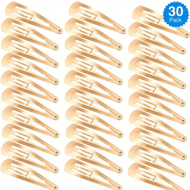 30 pinzas para el cabello para mujer, pasadores de metal, pinzas planas para el cabello. No te preocupes por que tu cabello se resbale.