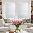 thumbnail image 4 of shiyou-Privacy Window Film, Non Adhesive White Strips Removable Vinyl Glass Film, Faux Shutter Blinds Static Cling Glass Covering for Home Office Security Protection UV Blocking(17.7x118 inches), 4 of 4