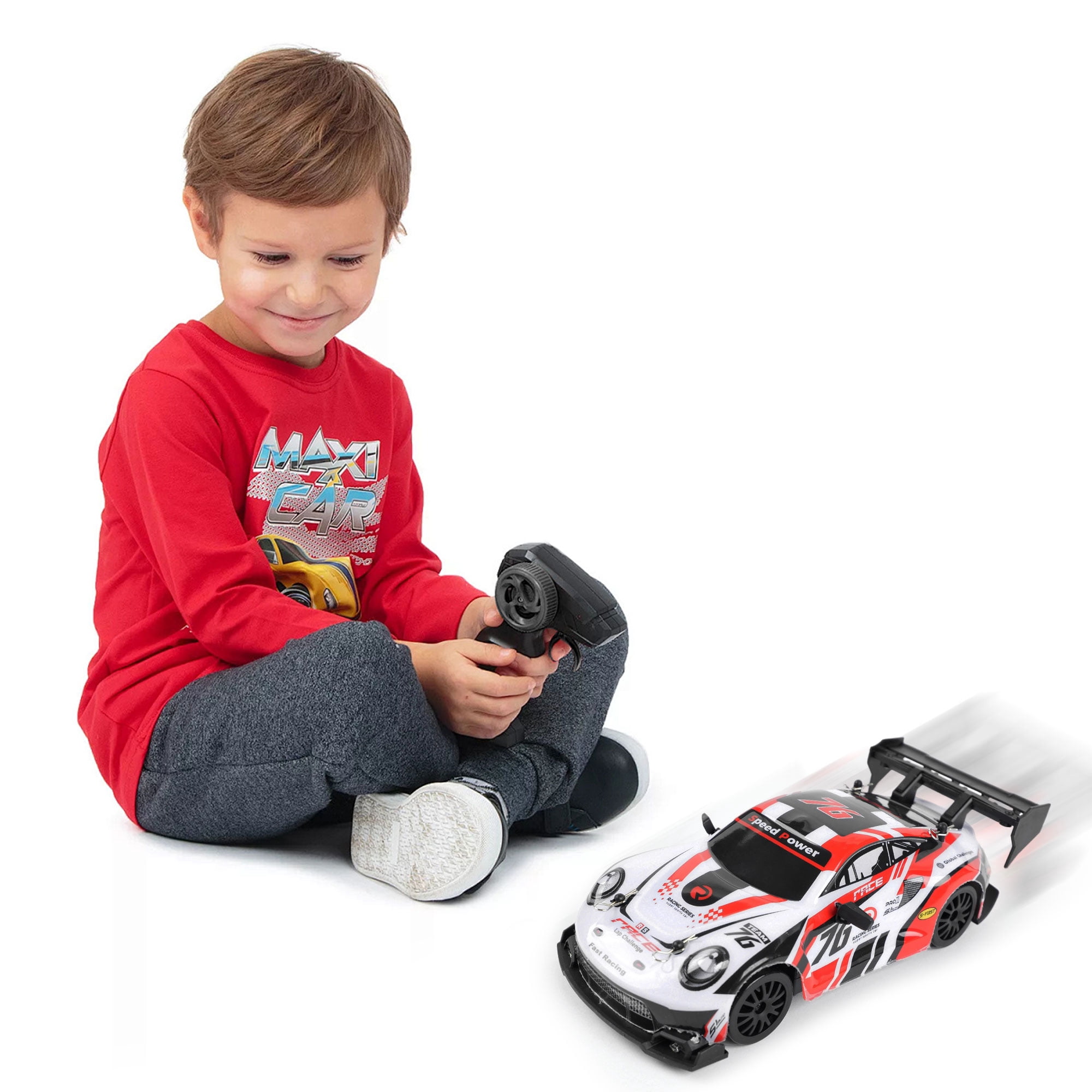 Jaawind RC Drift Car 1/24 2.4GHz 4WD High Speed Remote Control Cars Vehicle with LED Lights, 30KM/H RC Race Car Toys for Boys Kids Adults