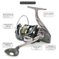 thumbnail image 2 of Carrete Giratorio 5.2/1 Carrete de fundición Manivela plegable Carrete Baitcasting Accesorios para exteriores (DT6000) Ehuebsd Para Estrenar, 2 of 9