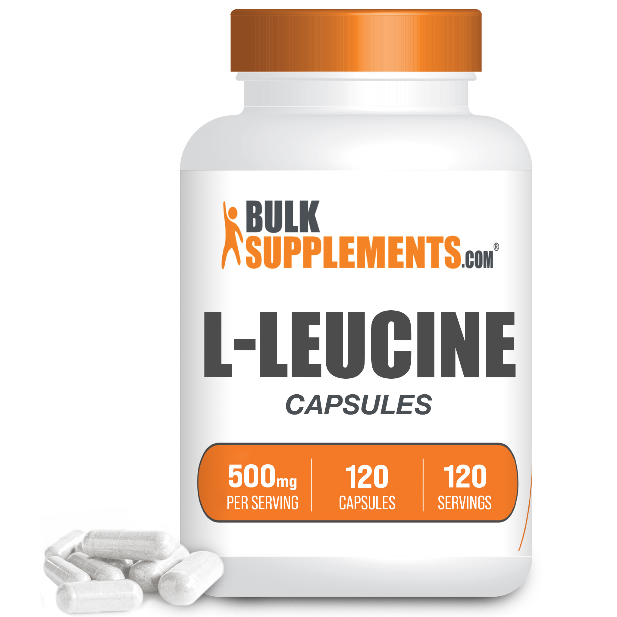 LLeucine Capsules, 500mg BCAA Muscle Growth