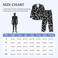 thumbnail image 2 of Salouo Numbers Print Button-Front Long Sleeve Pajama Set for Men, Soft 2Pjs Men's Long Sleeve Sleepwear -XX-Large, 2 of 7