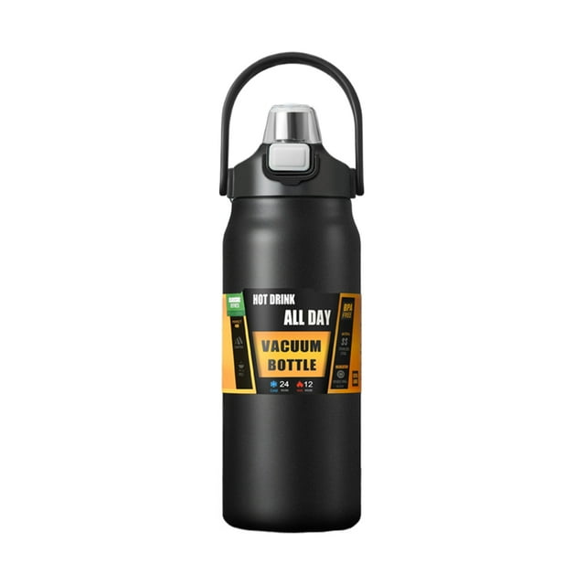relayinert Takeya Water Bottle 40 Oz BPA-free And Eco-friendly Choice Coldest Water Bottle With Handle Stylish black 1500ml