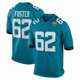 thumbnail image 1 of Camiseta de fútbol americano para hombre, color verde azulado, Javon Foster #62 de los (talla 3XL), 1 of 2