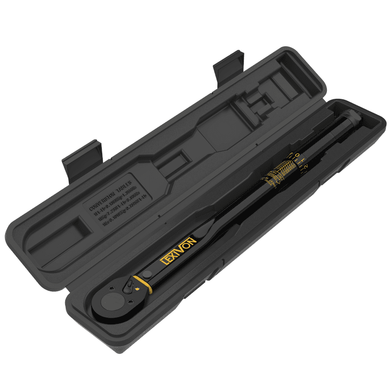 Lexivon 3/8-Inch Drive Click Torque Wrench 10-80 Ft-Lb/13.6-108.5
