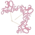 thumbnail image 1 of unbranded 3Ud Glitter Rosa Para Pasteles De Celebraciones Y Fiestas Temáticas, 1 of 6