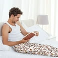 thumbnail image 7 of Mens Pajama Pants, Christmas Santa Cartoon Snowman Soft Sleep & Lounge Pants for Men, Cuteness Casual PJ Bottoms Pants with Pockets, 7 of 7