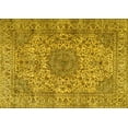 thumbnail image 1 of Ahgly Company Machine Washable Indoor Rectangle Persian Yellow Traditional Area Rugs, 2' x 5', 1 of 4