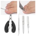 thumbnail image 1 of Thick Toenails Clipper Kit, Toenail Cutter Set 4pcs Metal Professional Grinding Trimming  For Foot, 1 of 8