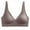 Gray, variant on Womens Wireless Triangle Bralette Plunge Seamless Bras No Underwire Sexy Comfortable Everyday Bra